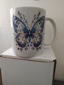 Hrnek Motýl modrotisk