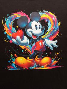 Dětské tričko černé "Mickey Mouse" srdce na dlani Dětské tričko černé "Mickey Mouse" srdce na dlani