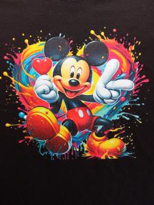 Dětské triko černé " Mickey Mouse srdíčko" Dětské triko černé " Mickey Mouse srdíčko"