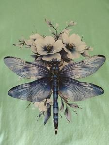 Triko dámské mátové "Vážka" Triko dámské mátové "Vážka"